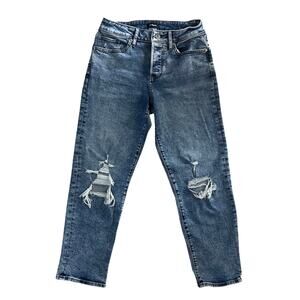 Express Womens Boyfriend Jeans, size 4R Mid Rise